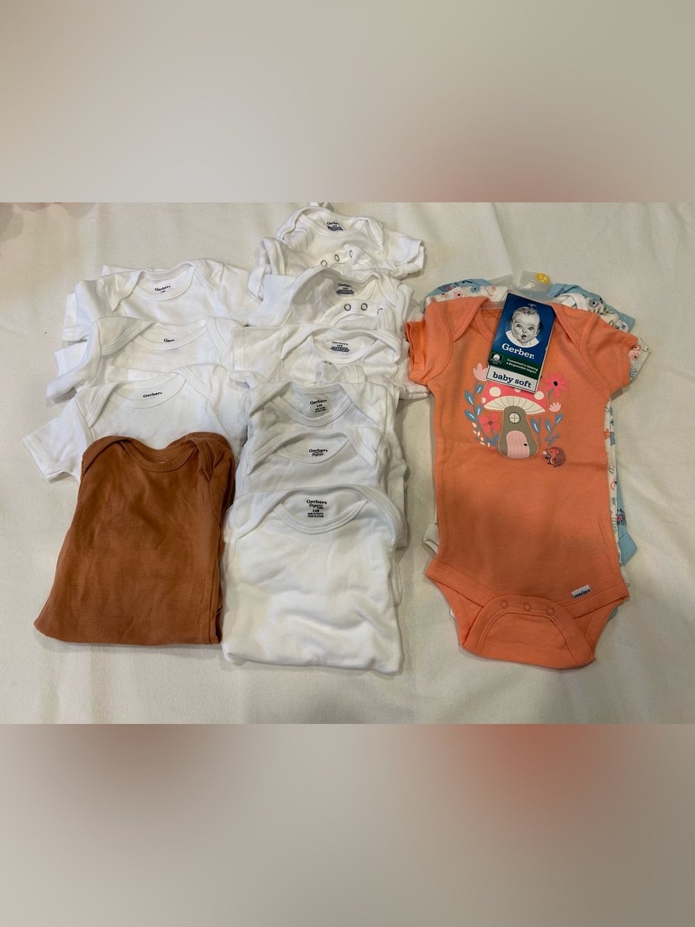 13 pc baby Gerber clothing bundle side wrap
